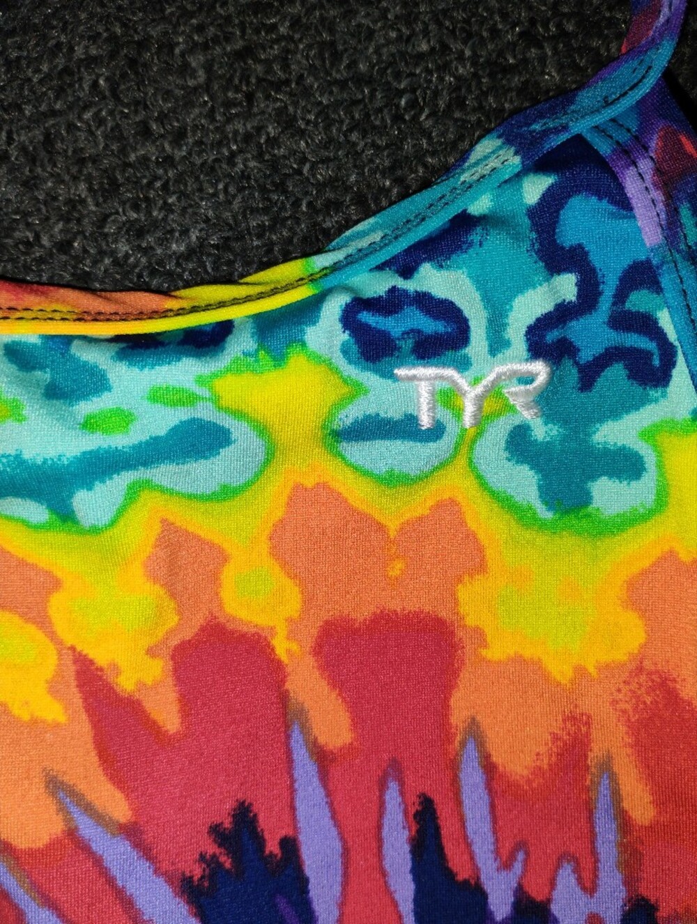 NWT TYR Bathing Suit Swim Suit 34 Tie Dye Rainbow - Picture 2 of 5